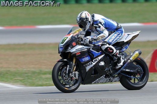 2010-06-26 Misano 4564 Carro - Superbike - Superpole - Sylvain Giuntoli - Suzuki GSX-R 1000